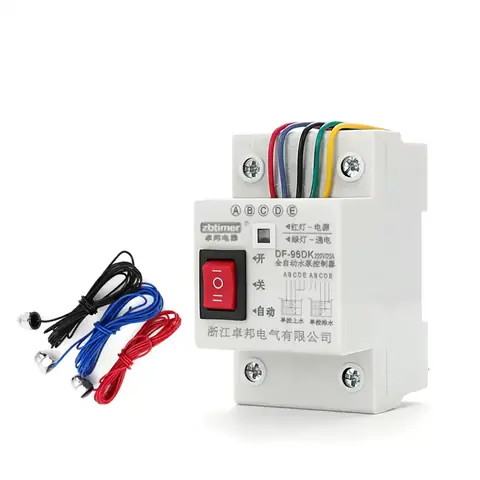 Sistem electronic de reglare a nivelului apei în rezervor Regulator de nivel apă pentru bazine, piscine și rezervoare cu 3 sonde incluse
