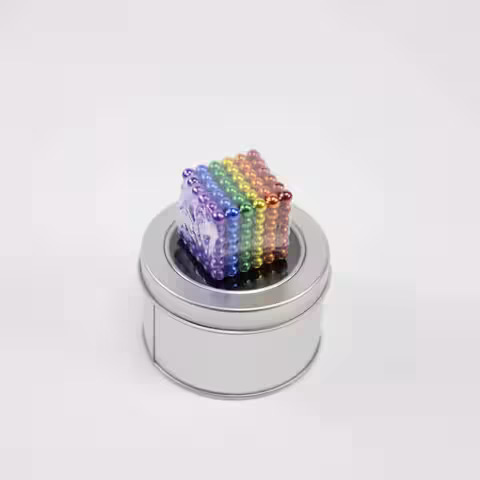 МАГНИТНИ ТОПКИ Neocube антистрес 5мм 216 цветни магически магнитни парчета евтина цена