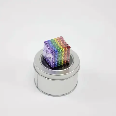 МАГНИТНИ ТОПКИ Neocube антистрес 5мм 216 цветни магически магнитни парчета евтина цена