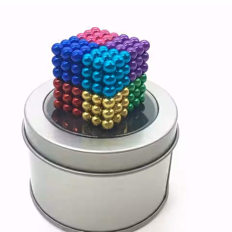 МАГНИТНИ ТОПКИ Neocube антистрес 5мм 216 цветни магически магнитни парчета евтина цена