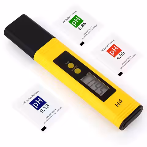 pH tester s elektrodom zo skla a snímačom teploty pre maximálnu presnosť