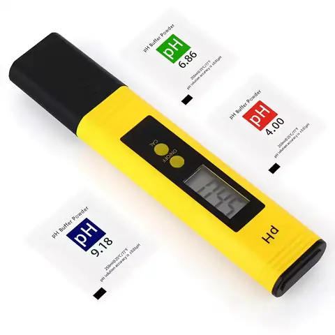 Tester pH cu electrod de sticlă și senzor de temperatură pentru acuratețe maximă