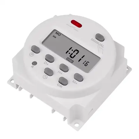 Releu temporizare digital 12V cu display Releu electronic cu afișaj LCD, ideal pentru controlul luminilor și aparatelor