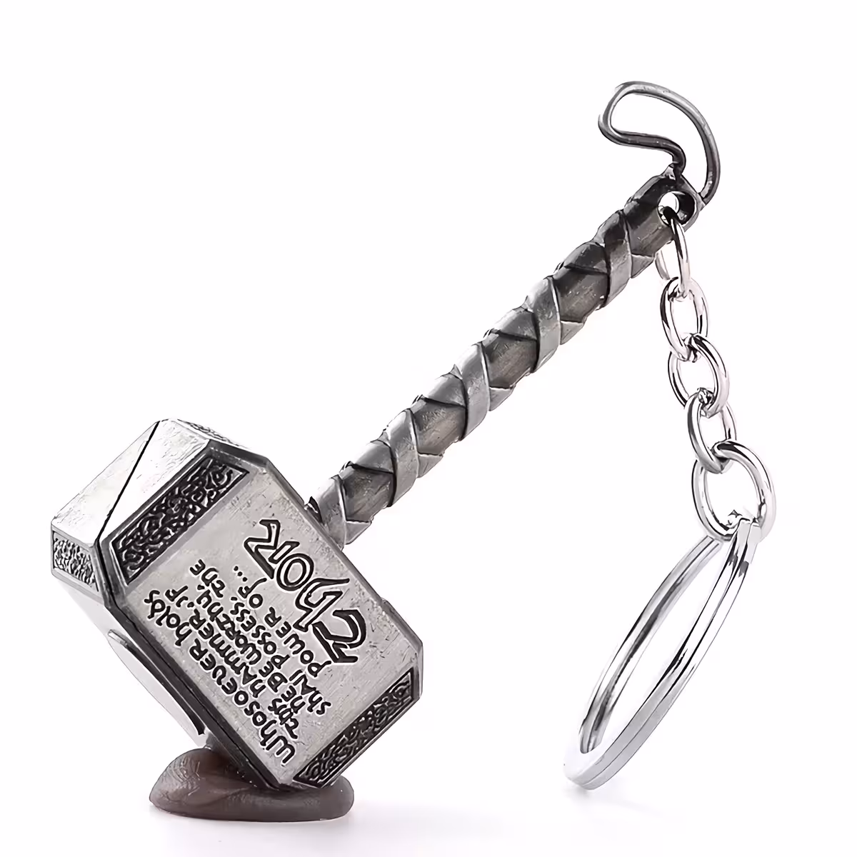 Breloc metalic inspirat din ciocanul lui Thor – Mjolnir, din universul Marvel