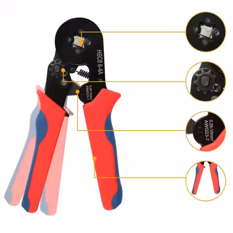 Trusă completă cu clește ergonomică și pini izolați tip ferule