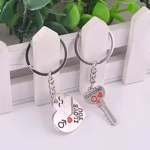 Nyckelringstillbehör för pojkvän och flickvän