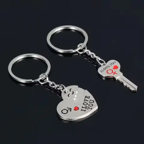 Accesorii pereche cu mesaj romantic I Love You