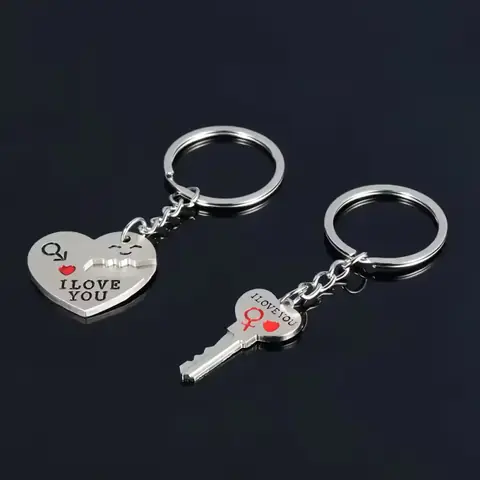 Set brelocuri inimă și lacăt Accesorii simpatice breloc – inimă + cheie