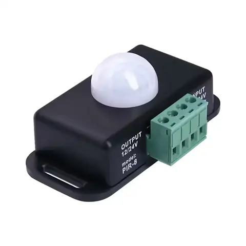 Pohybový senzor přítomnosti schéma PIR 12v 24v 6A