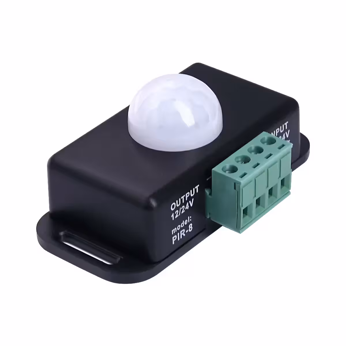 Senzor PIR economisire energie 12V-24V Senzor PIR cu detectare mișcare pentru economisire energie electrică, 12-24V, 6A