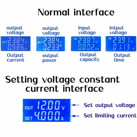 Laboratoriekälla med digital display och exakt justering för spänning och ström