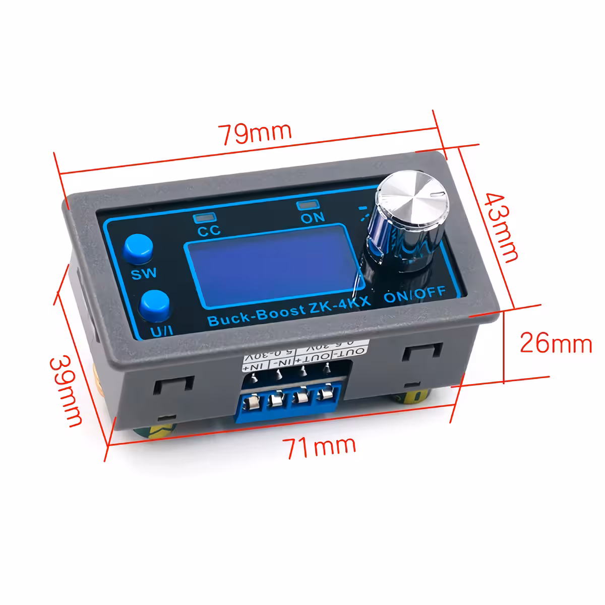 Sursă de alimentare step up/down 30V 4A cu protecție la supracurent Sursă laborator step up/down 30V 4A, protecție supracurent, supratensiune și supraincălzire
