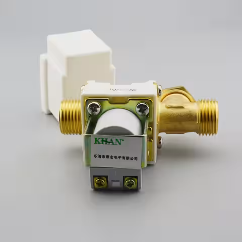 12V normalt stängd solenoidventil, avtagbart filter, plastskydd, för vatten- och luftinstallationer