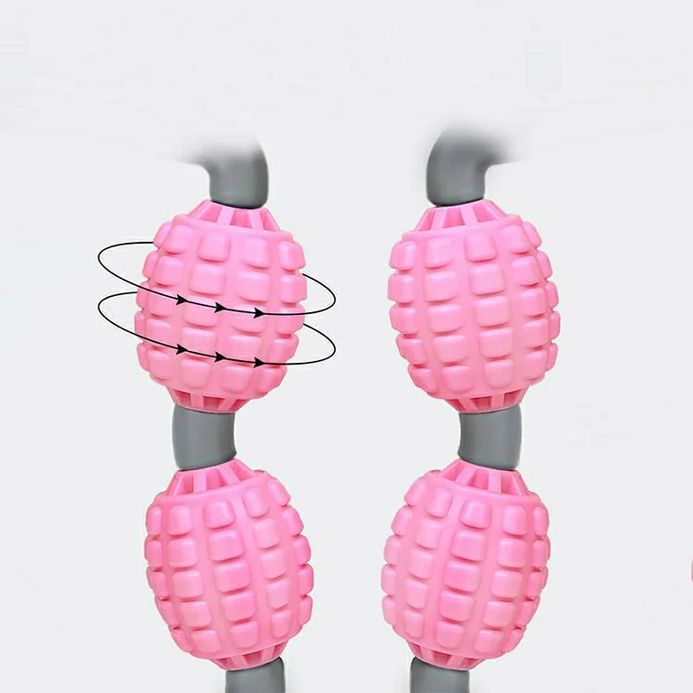 Aparat masaj anticelulitic pentru fermitate piele Aparat anticelulitic manual cu 5 role silicon pentru piele fermă