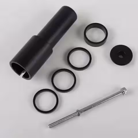 Svart legeringshöjare för styrestolpe – universell kompatibilitet