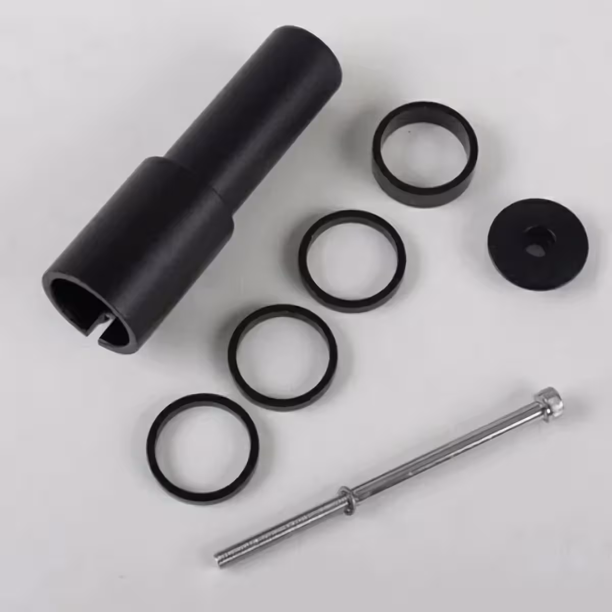 Prelungitor negru aluminiu ghidon – montaj ușor Înălțător tija ghidon din aliaj negru – compatibil universal