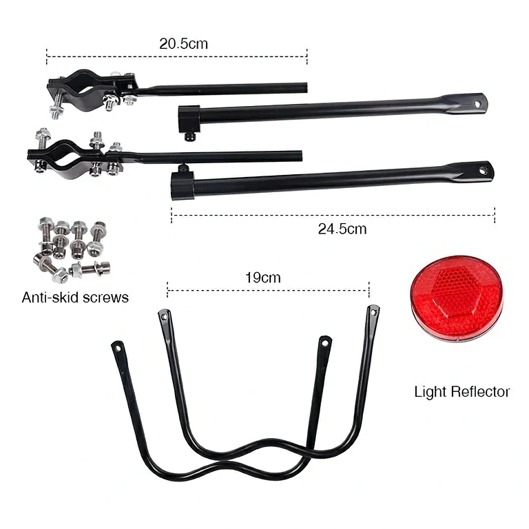 Suport bagaje bicicletă cu sistem cleme și șuruburi Portbagaj pentru bicicletă cu montaj rapid pe tija șa