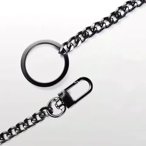 Lanț fashion pentru pantaloni tip jeans Accesoriu chic pentru blugi – lanț metalic de efect