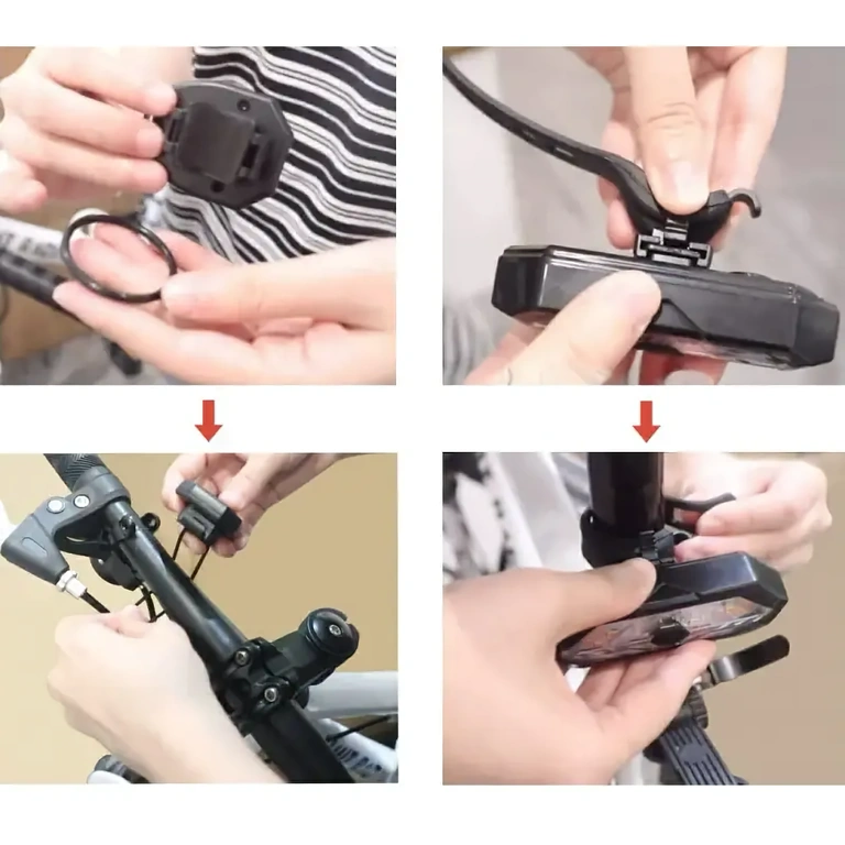 Semnalizator spate pentru bicicletă cu comandă de la distanță