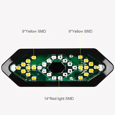 Semnalizator bicicletă rezistent la apă IP65 Lampă LED rezistentă la ploaie, ideală pentru vreme nefavorabilă