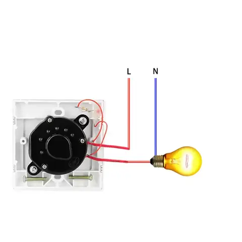 Temporizator electric de perete pentru bucătărie Întrerupător cu timer potrivit pentru ventilatoare, cuptoare sau iluminat