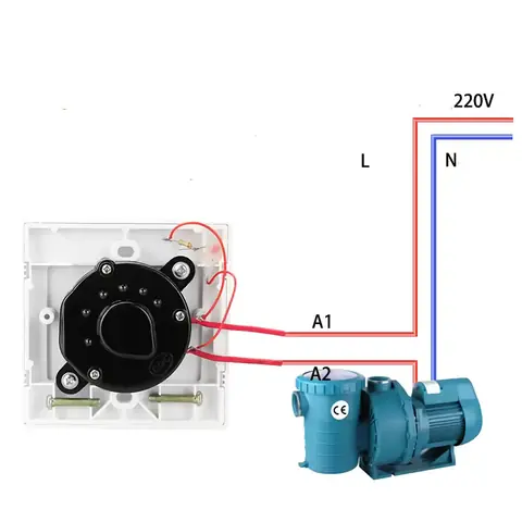 Comutator cu timer pentru calorifer, pompă sau boiler Întrerupător electric cu temporizare pentru controlul duratei de utilizare