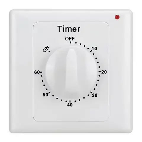 Comutator electric cu timer reglabil pentru baie, bucătărie sau garaj