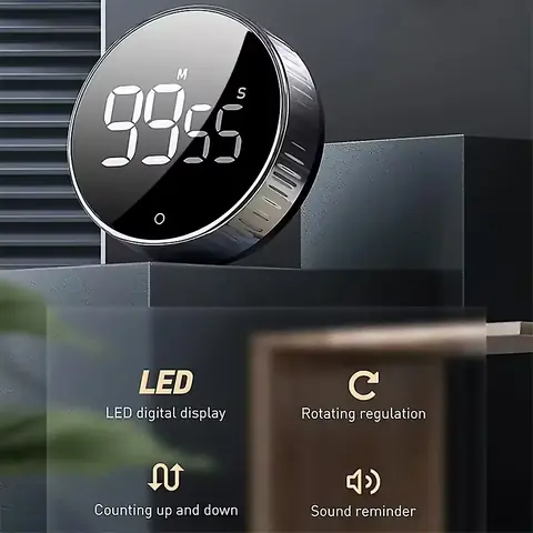 Kuchyňský časovač s digitálním budíkem profesionální magnetický časovač LED cena