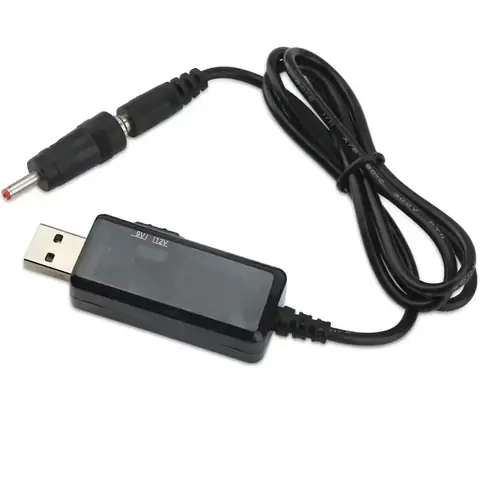 USB 5V na 9V 12V zrychlený konvertorový kabel adaptér zdroj UPS modul DC booster