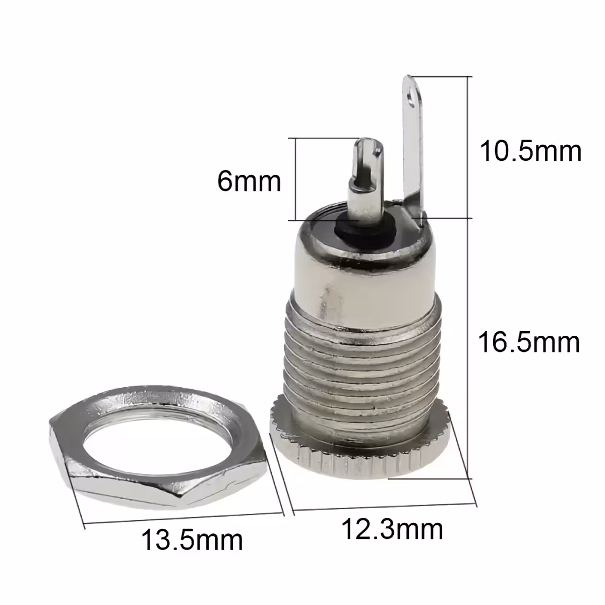 Adaptor mama DC jack 5.5 x 2.5 mm Adaptor DC mama pentru conectarea cablului la diverse dispozitive