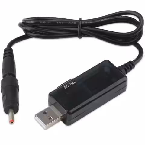 Step-up modul med spänningsval och LED-skärm, idealisk för portabel strömförsörjning