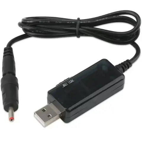 USB 5V na 9V 12V zrychlený konvertorový kabel adaptér zdroj UPS modul DC booster