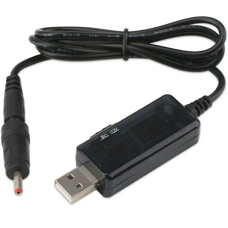 Step-up modul feszültségválasztással és LED kijelzővel, hordozható tápláláshoz