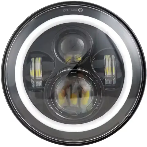 LED motocyklový kulatý světlomet kulaté světlomety auta Jeep Wrangler Suzuki Samurai Nissan Patrol Y60