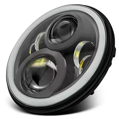 LED motocyklový kulatý světlomet kulaté světlomety auta Jeep Wrangler Suzuki Samurai Nissan Patrol Y60