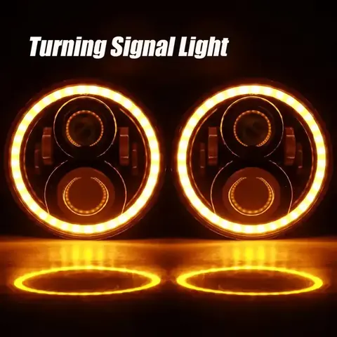 LED motocyklový kulatý světlomet kulaté světlomety auta Jeep Wrangler Suzuki Samurai Nissan Patrol Y60