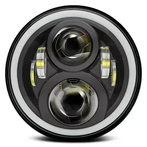 LED motocyklový kulatý světlomet kulaté světlomety auta Jeep Wrangler Suzuki Samurai Nissan Patrol Y60