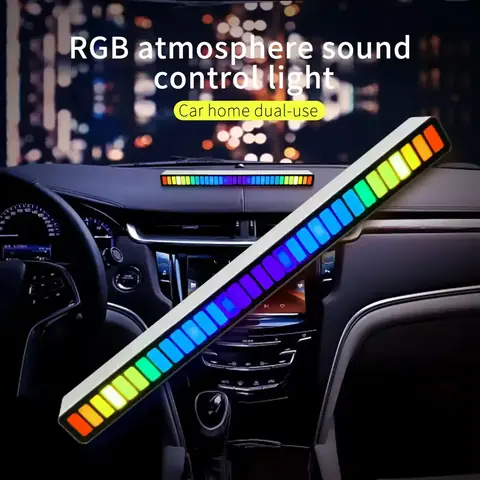 Bandă LED RGB cu microfon de înaltă sensibilitate, perfectă pentru muzică