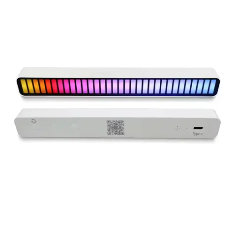 Bandă LED RGB cu microfon încorporat, efecte de lumină dinamice