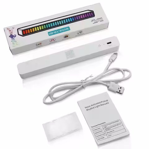 RGB LED-list med inbyggt batteri, olika ljuslägen och musikrytm