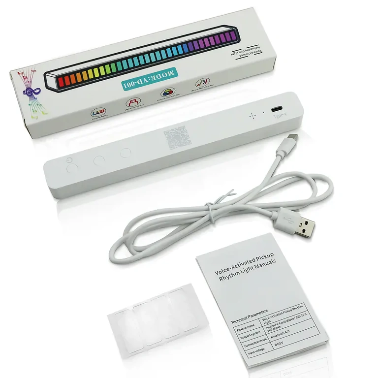 Bara LED RGB cu baterie inclusă, moduri variate de iluminare și ritm muzical