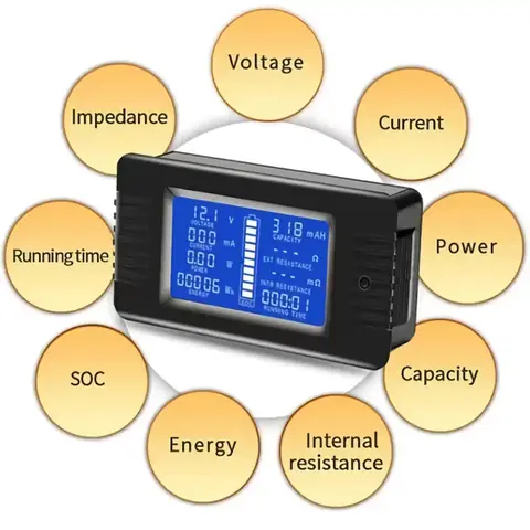 Monitor curent baterie solară până la 300A