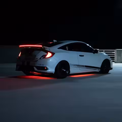 Sportspoiler med integrerad LED-remsa för bromsljus