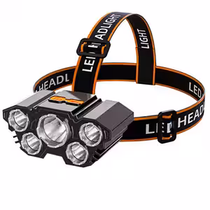 Lanternă de cap LED cu acumulator, putere mare și autonomie ridicată
