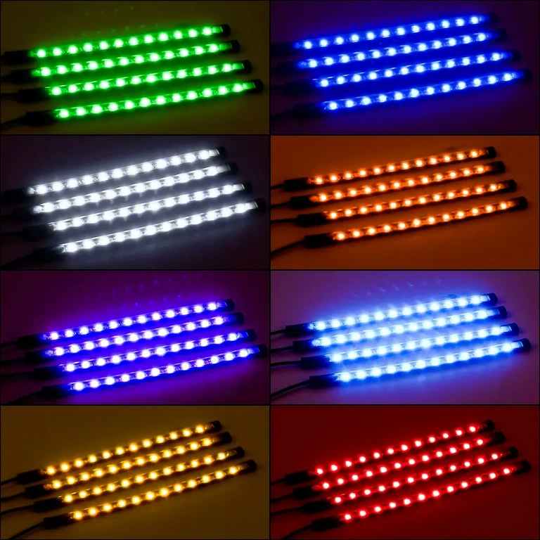 Flexibilní LED pás pro interiérové osvětlení auta