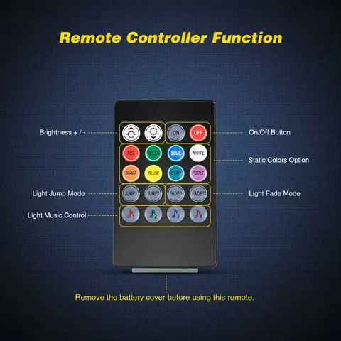 Ambientní světla do auta sada RGB LED pásků sada ambientního osvětlení INTERIÉRU auta