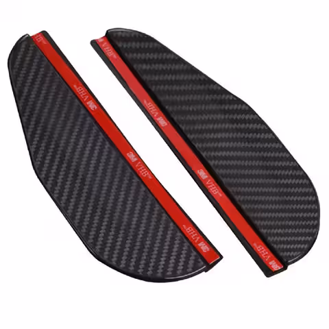 Apărătoare negre carbon pentru oglinzi auto Apărătoare negre din fibră de carbon pentru protecție oglinzi auto