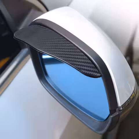 Apărătoare ploaie oglinzi auto cu design carbon Apărătoare ploaie oglinzi auto cu textură elegantă carbon
