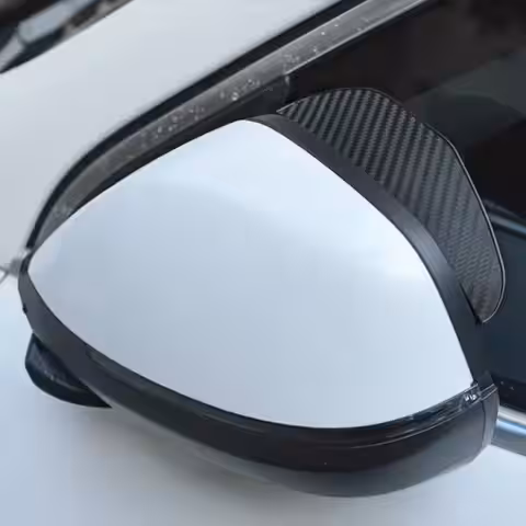 Apărătoare pentru oglinzi auto cu efect carbon 3D și protecție ploaie
