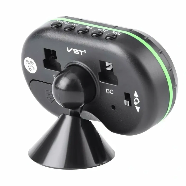 Orologio digitale con display per tensione e temperatura auto